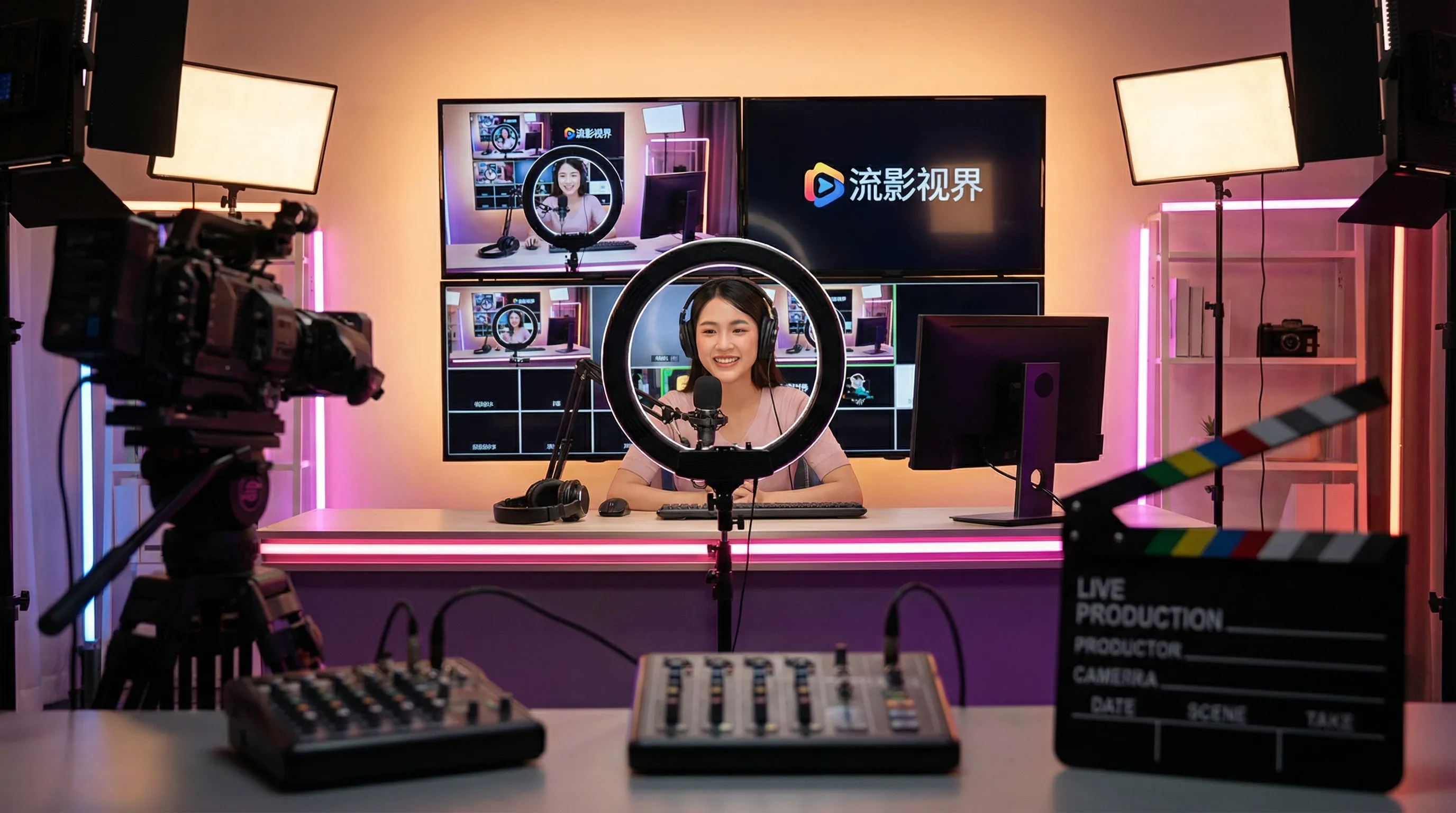 芒果视频影视传媒平台宣传横幅